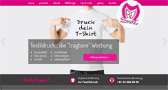 Desktop Screenshot of mad-shirt.ch